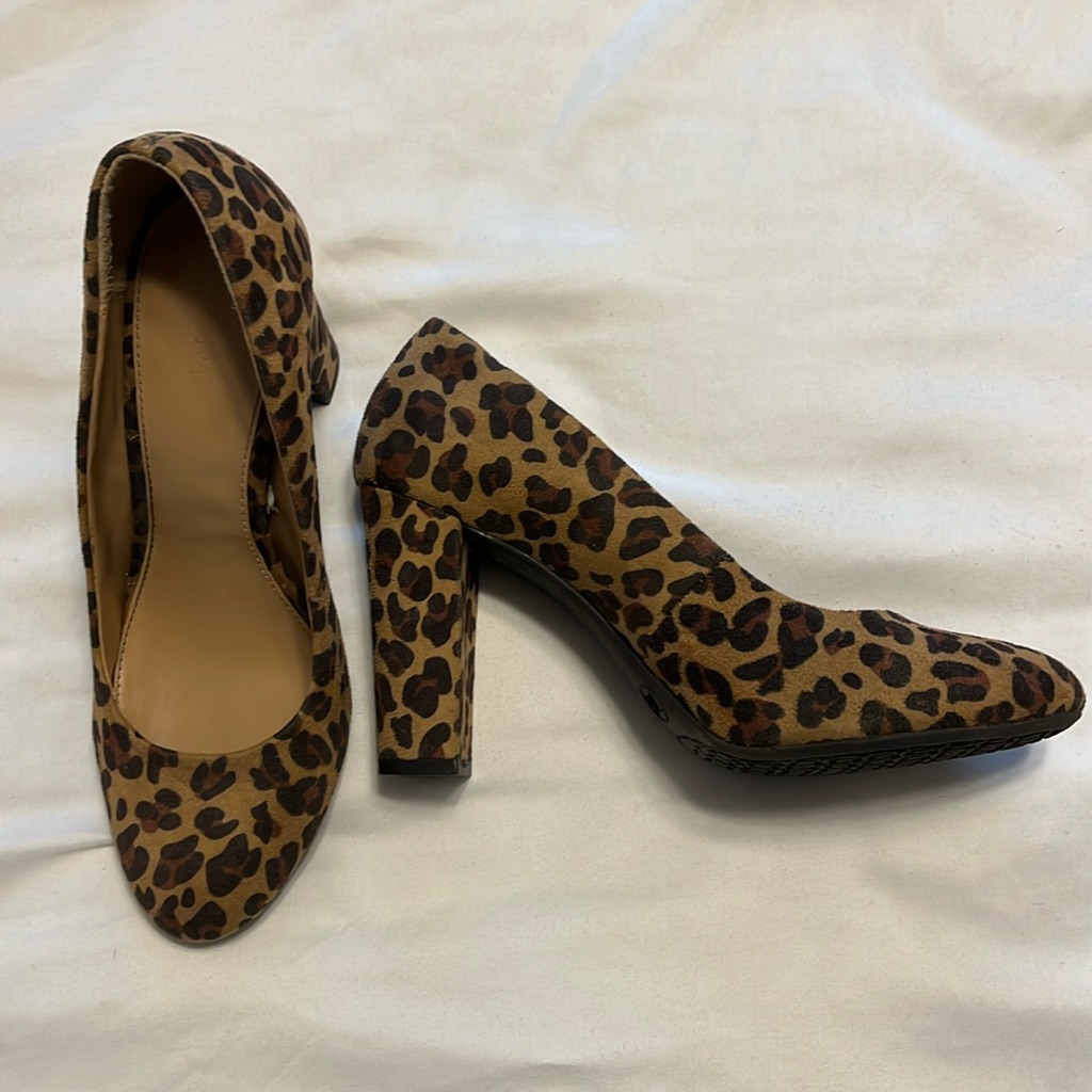 Merona Leopard Print Heel, Size 7.5